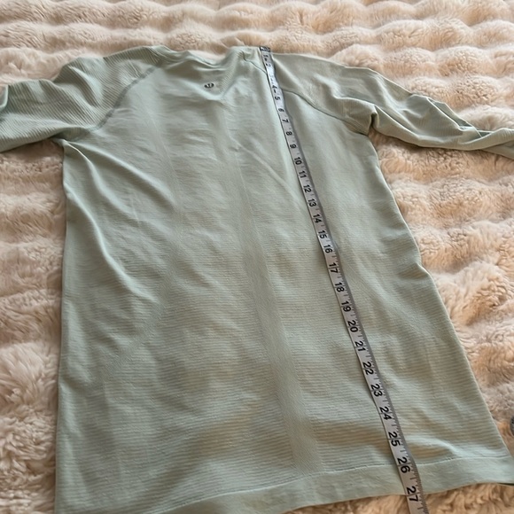 Lululemon Swiftly Tech Long Sleeve Shirt 
Distorted Static Delicate Mint sz 6 - Picture 9 of 16
